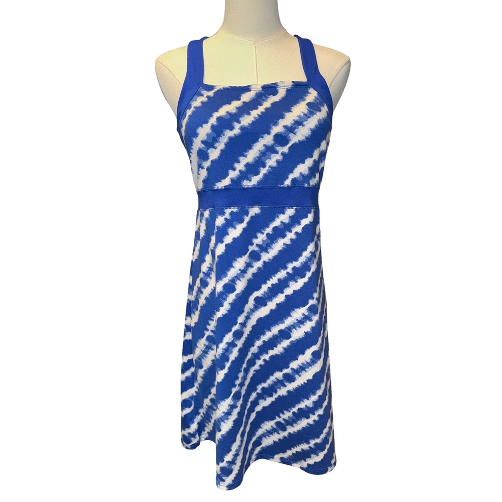 Soybu Blue Tie‎ Dye Athletic Dress Racerback Size M